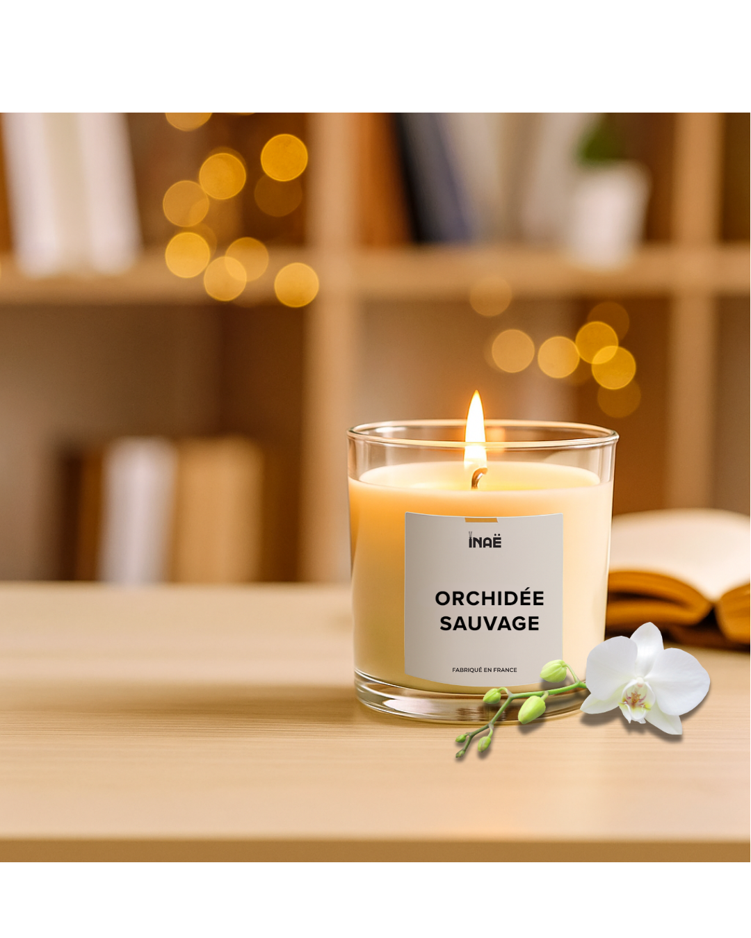 Bougie "Orchidée sauvage" – Image 2